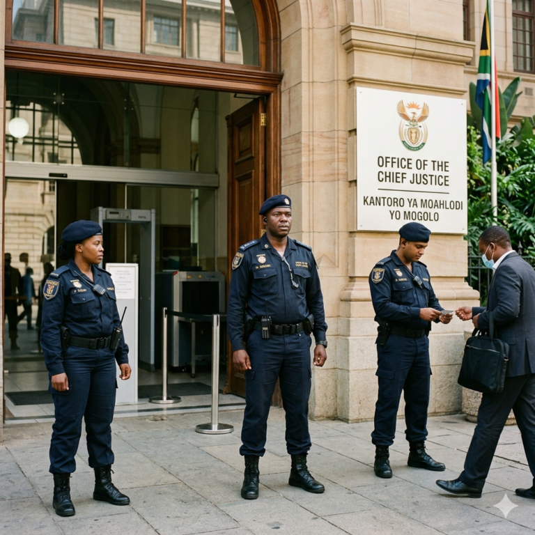 Security Vacancies in Gauteng 2026 – Office of the Chief Justice x4 Posts